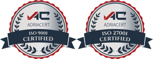 Dotsoft ISO 9001 i ISO 27001 certifikacijske oznake Adriacert